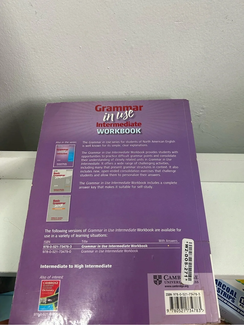 Grammar in Use Intermediate Workbook with Answers - Purple